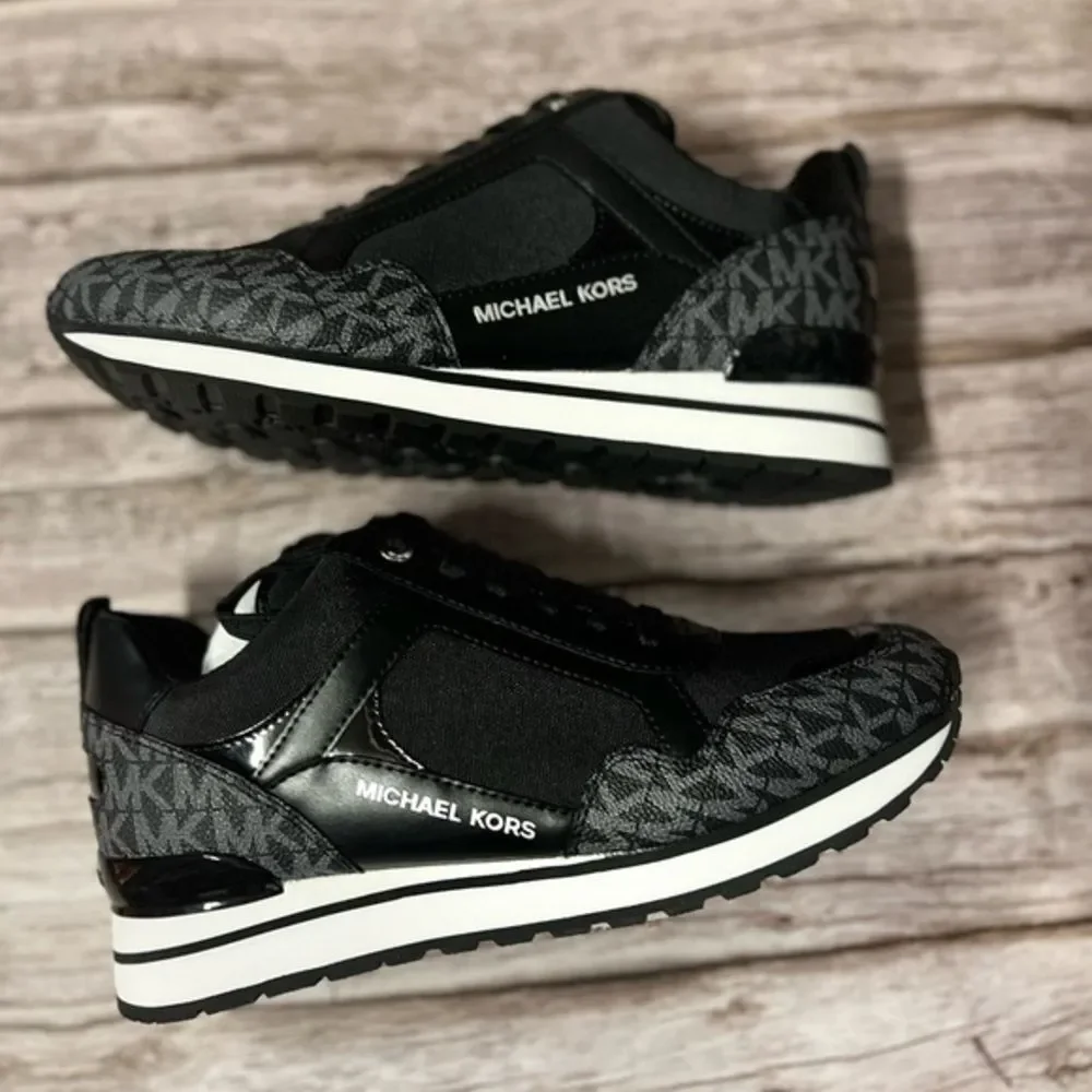 Michael Kors Shoes Designed Signature Print Canvas‎ Trainer Sneaker Size 7